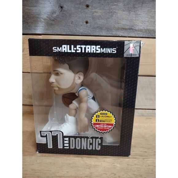 NEW Luka Doncic #77 Dallas Mavericks White Jersey 6 inch NBA smALL-STARS Minis - Picture 1 of 4